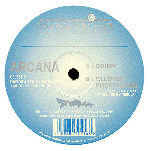 Arcana (3) : Orion / Cluster / Phosphenes (12")