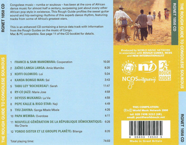 Various : The Rough Guide To Congolese Soukous (CD, Comp, Enh)