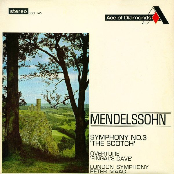 Mendelssohn*, London Symphony*, Peter Maag : Symphony No. 3 'The Scotch', Overture 'Fingal's Cave' (LP, RE, gro)
