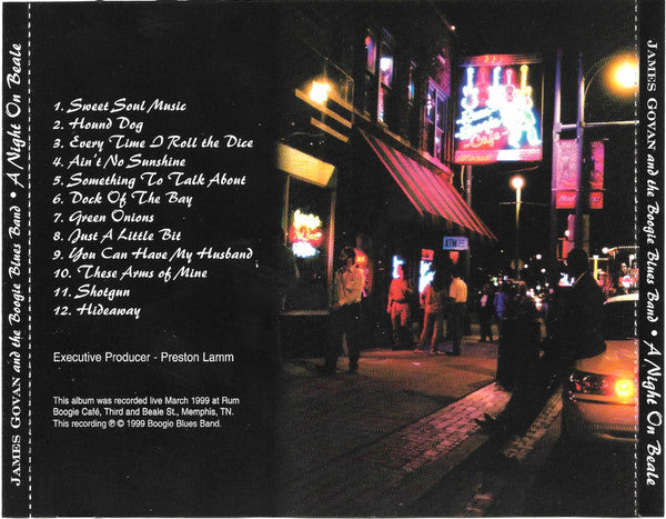 James Govan And The Boogie Blues Band : A Night On Beale (CD, Album)