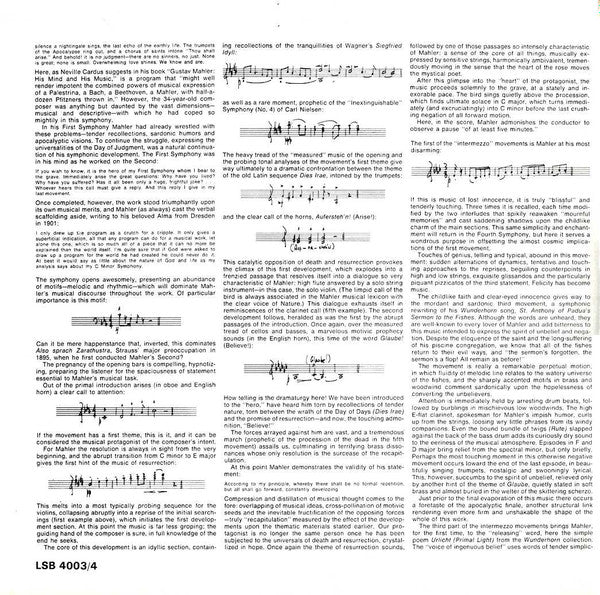 Gustav Mahler, Eugene Ormandy, The Philadelphia Orchestra : Symphony No. 2 "Resurrection" (2xLP)