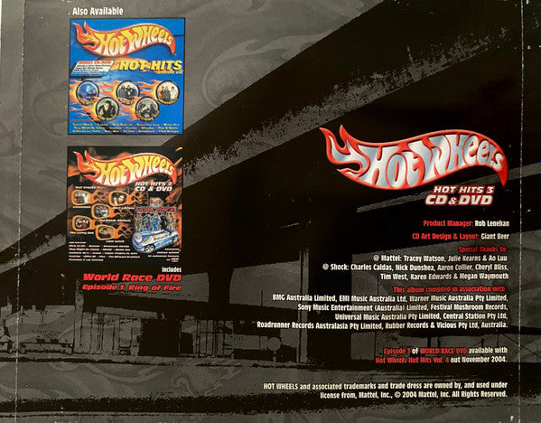 Various : Hot Wheels Hot Hits 3 (CD, Comp + DVD, PAL)