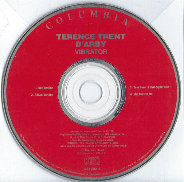 Terence Trent D'Arby : Vibrator (CD, Single)