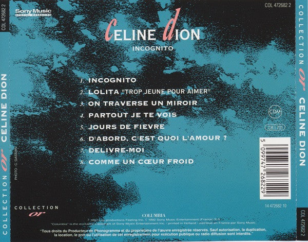 Céline Dion : Incognito (CD, Album, RE)