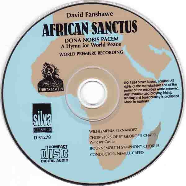 David Fanshawe : African Sanctus (CD, Album)