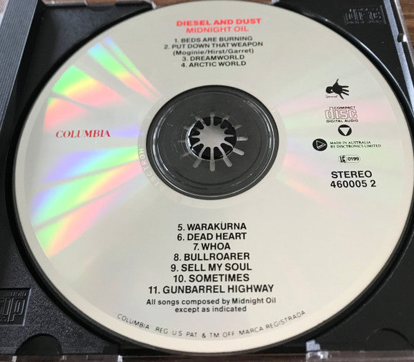 Midnight Oil : Diesel And Dust (CD, Album, RE, Dis)