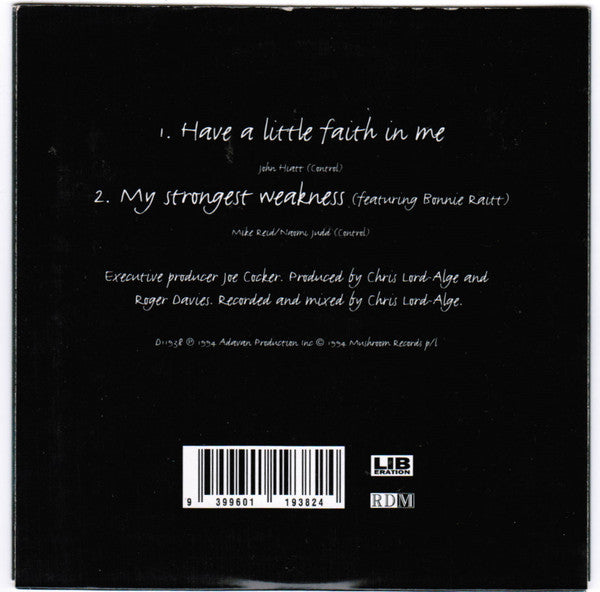 Joe Cocker : Have A Little Faith (CD, Single, Car)
