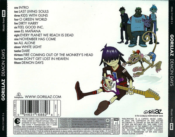 Gorillaz : Demon Days (CD, Album, Copy Prot.)