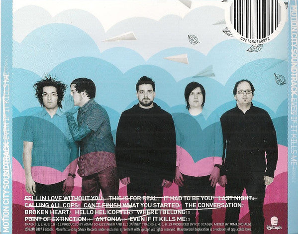 Motion City Soundtrack : Even If It Kills Me (CD, Album)