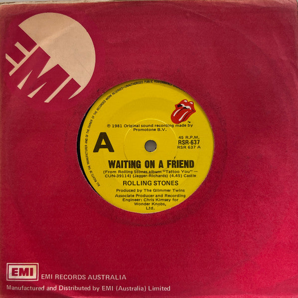 Rolling Stones* : Waiting On A Friend (7")