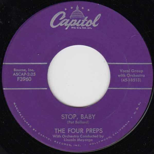The Four Preps : Big Man (7", Single)