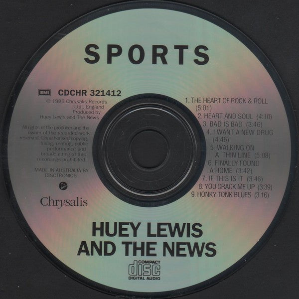 Huey Lewis & The News : Sports (CD, Album, RE)