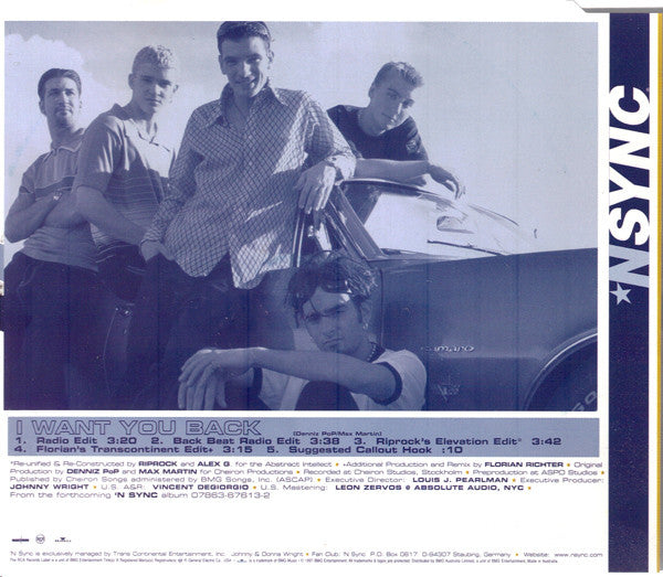 *NSYNC : I Want You Back (CD, Single)