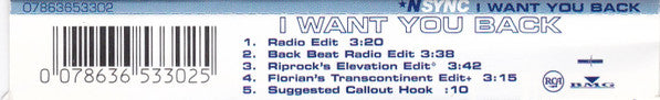 *NSYNC : I Want You Back (CD, Single)