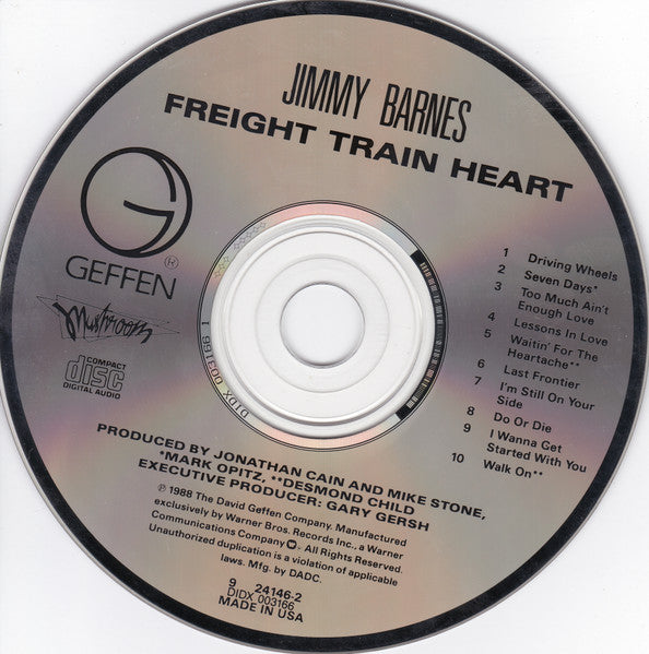 Jimmy Barnes : Freight Train Heart (CD, Album)