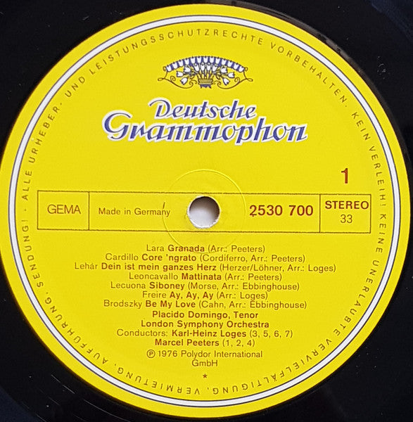Placido Domingo : Be My Love (LP, Album, Comp, Alt)