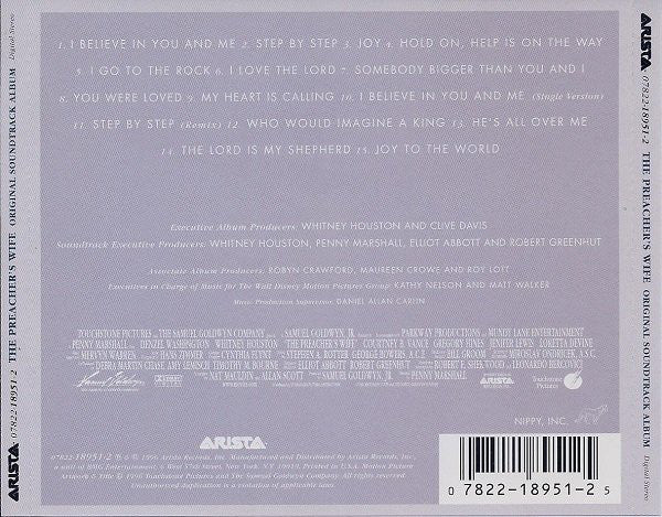 Whitney Houston : The Preacher's Wife (Original Soundtrack Album) (CD, Album)