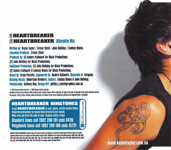 Kayne Taylor : Heartbreaker (CD, Single, Ltd)