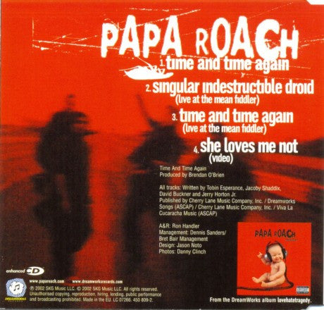Papa Roach : Time And Time Again (CD, Enh)