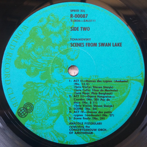 Tchaikovsky* : Scenes From Swan Lake (LP, Club, RE, 7th)