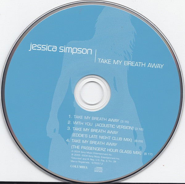 Jessica Simpson : Take My Breath Away (CD, Single)