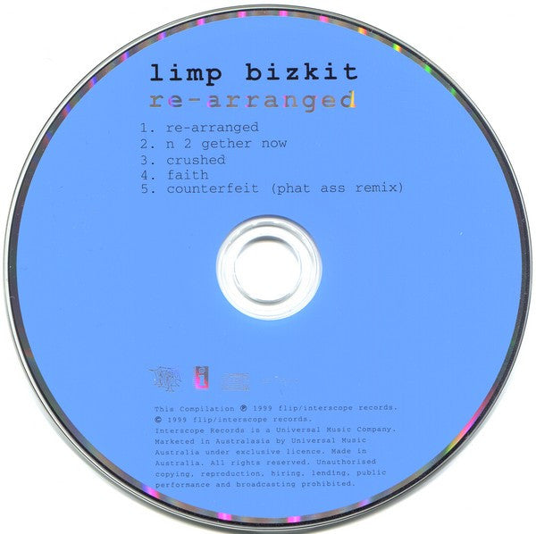 Limp Bizkit : Re-Arranged (CD, EP, Ltd, Dig)