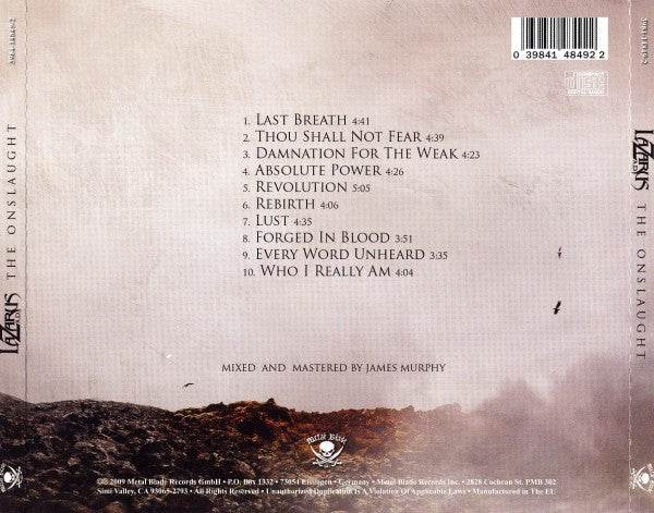 Lazarus A.D. : The Onslaught (CD, Album)