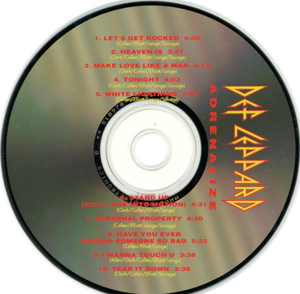 Def Leppard : Adrenalize (CD, Album)