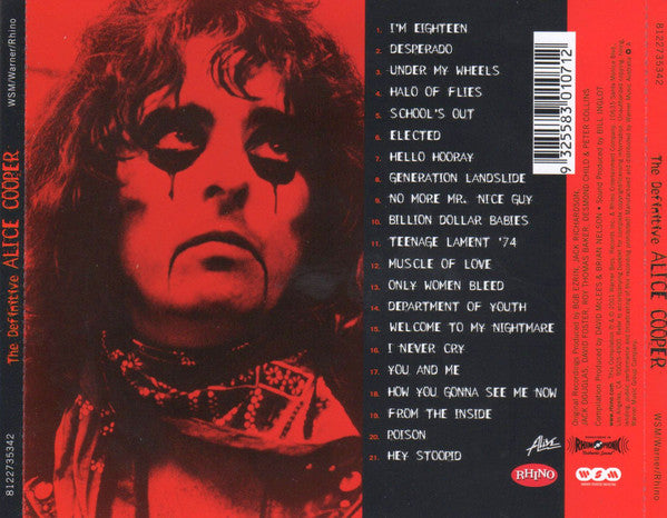 Alice Cooper (2) : The Definitive Alice Cooper (CD, Comp)