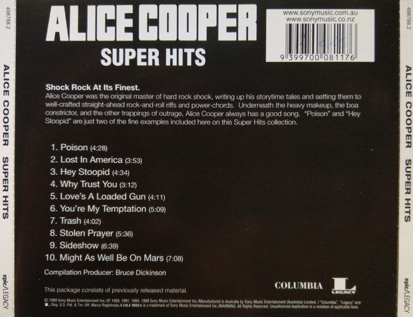 Alice Cooper (2) : Super Hits (CD, Comp)