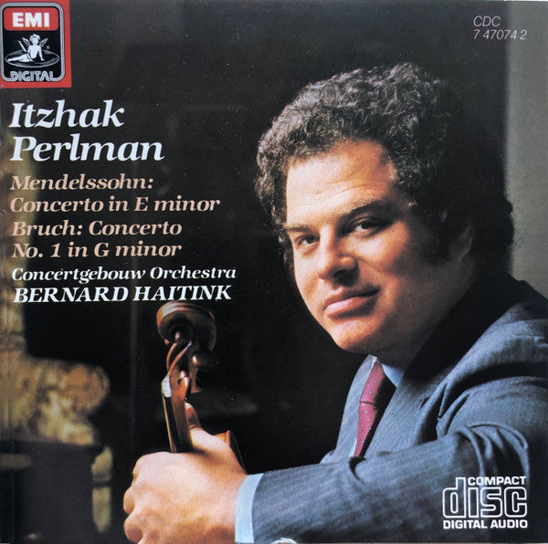 Itzhak Perlman, Mendelssohn*, Bruch*, Concertgebouw Orchestra*, Bernard Haitink : Mendelssohn: Concerto In E Minor / Bruch: Concerto No. 1 In G Minor (CD, RE)