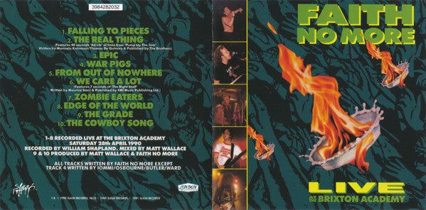 Faith No More : Live At The Brixton Academy (CD, Album, RE)