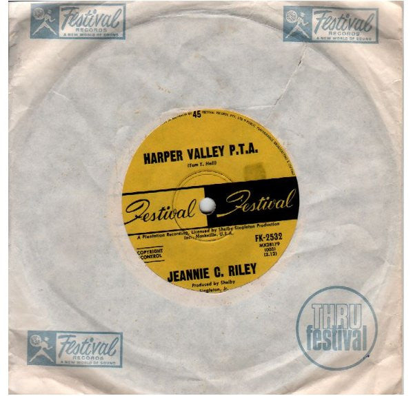 Jeannie C. Riley : Harper Valley P.T.A. (7")