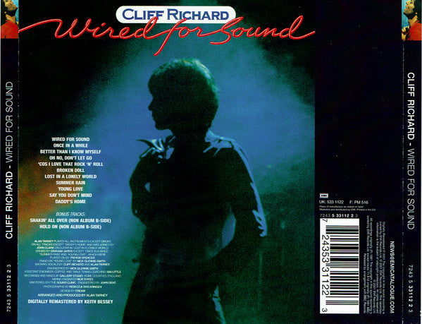 Cliff Richard : Wired For Sound (CD, Album, RE, RM)