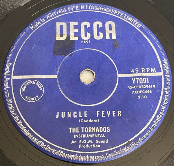 The Tornados : Telstar (7", Single, Blu)