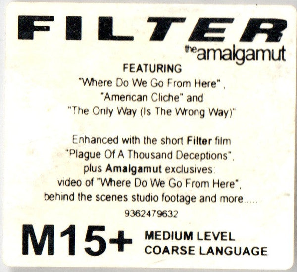 Filter (2) : The Amalgamut (CD, Album, Enh)