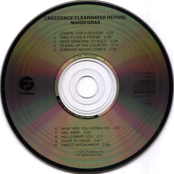 Creedence Clearwater Revival : Mardi Gras (CD, Album, RE)