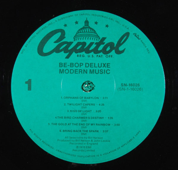 Be Bop Deluxe : Modern Music (LP, Album, RE)