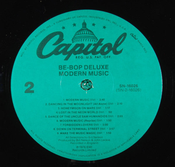 Be Bop Deluxe : Modern Music (LP, Album, RE)
