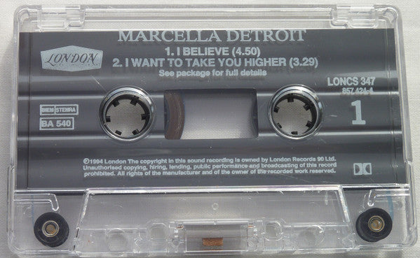 Marcella Detroit : I Believe (Cass, Single)