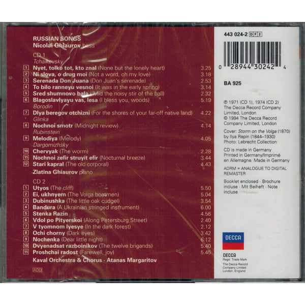 Nicolai Ghiaurov : Russian Songs = Russische Lieder (2xCD, Comp, RM)