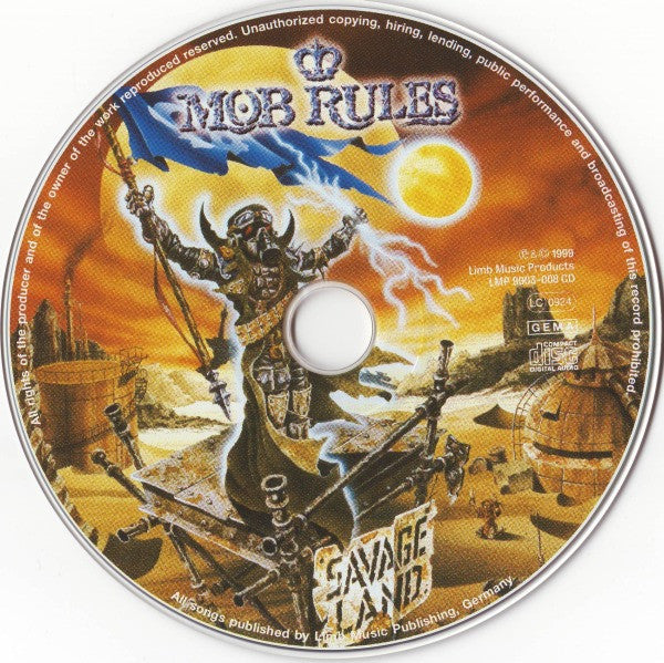 Mob Rules : Savage Land (CD, Album)