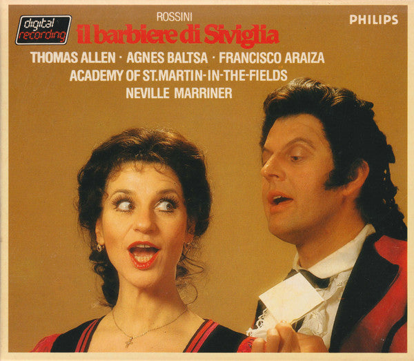 Gioacchino Rossini • Thomas Allen • Agnes Baltsa • Francisco Araiza • The Academy Of St. Martin-in-the-Fields • Sir Neville Marriner : Il Barbiere Di Siviglia (3xCD, Album, Blu + Box)