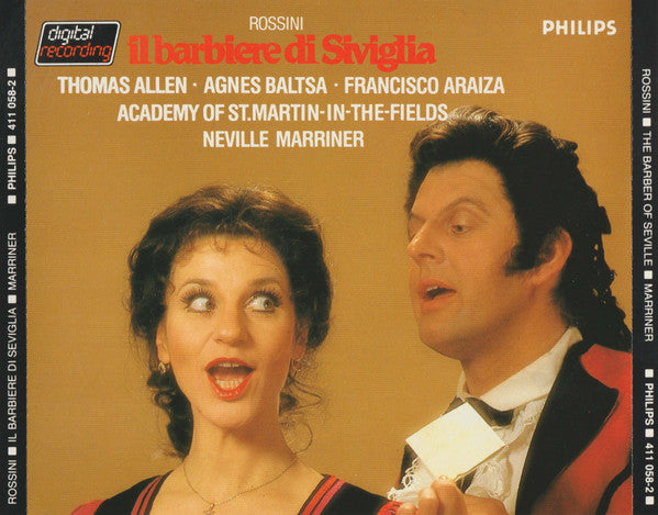 Gioacchino Rossini • Thomas Allen • Agnes Baltsa • Francisco Araiza • The Academy Of St. Martin-in-the-Fields • Sir Neville Marriner : Il Barbiere Di Siviglia (3xCD, Album, Blu + Box)