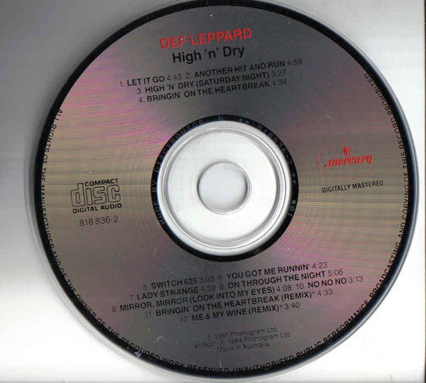 Def Leppard : High 'n' Dry (CD, Album, RE)