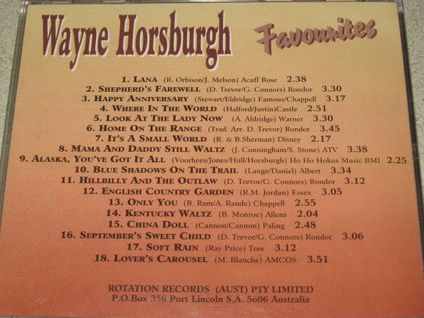 Wayne Horsburgh : Wayne Horsburgh Favourites  (CD, Comp)