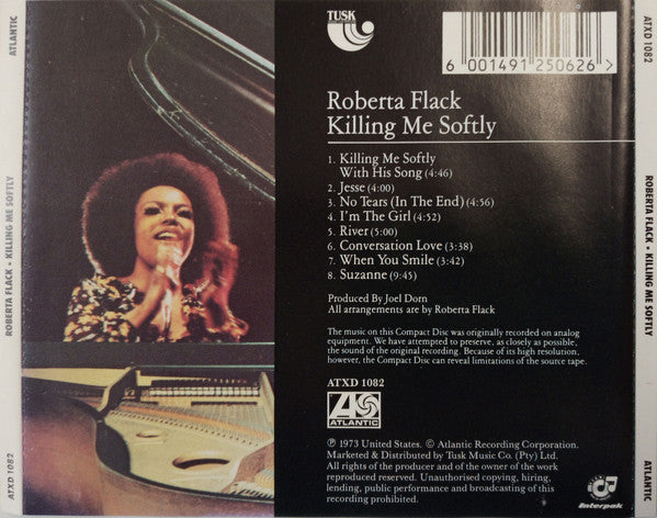 Roberta Flack : Killing Me Softly (CD, Album)