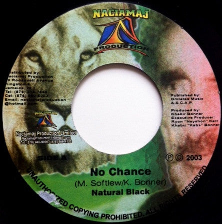 Natural Black : No Chance (7")
