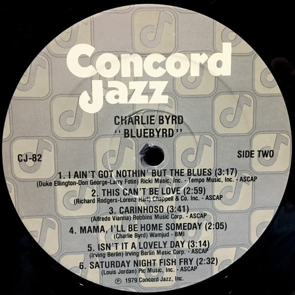 Charlie Byrd : Bluebyrd (LP, Album)