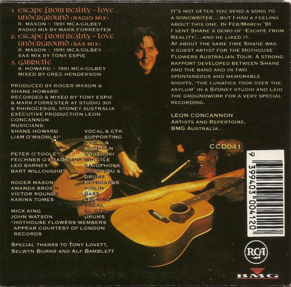 Shane Howard (2) : Escape From Reality - Love Underground (CD, Single, Car)